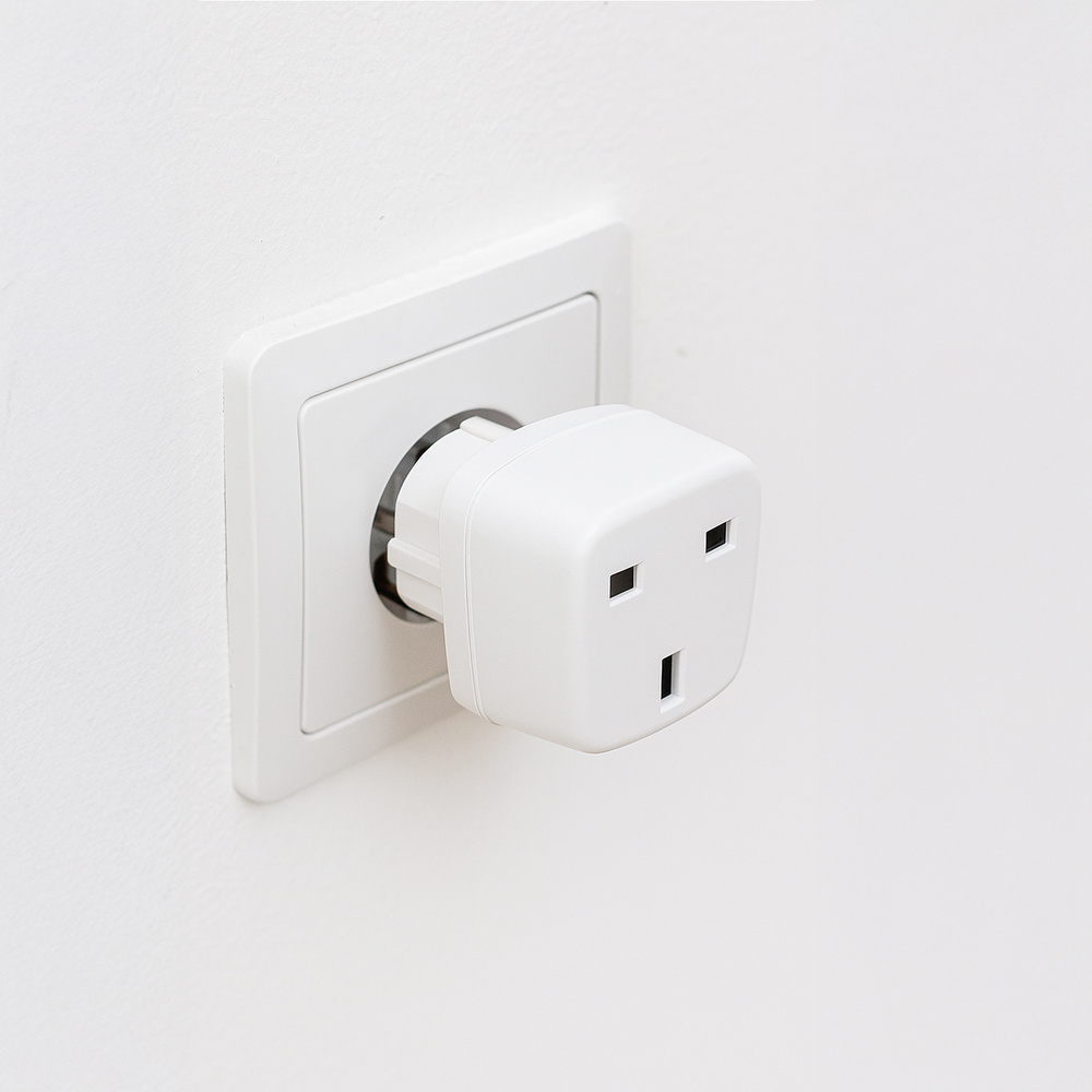 adaptador viaje toma inglesa a Schuco foto 7